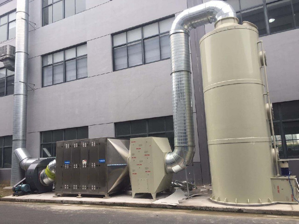 昆山某公司噴淋吸收廢氣凈化除臭設備